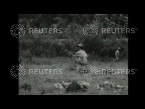 1944 BURMA: Gurkhas in jungle