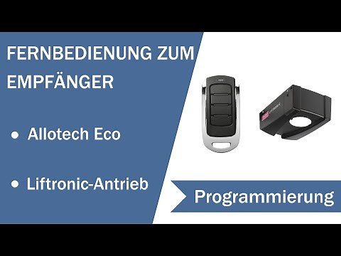 Programmieren Sie Ihren Allotech Eco Fernbedienung auf Ihren Garagentorantrieb von Ecostar.