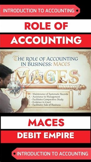 Stop Cramming! Role of Accounting Short Trick 💡 #class11 #introductiontoaccounting #class11accounts