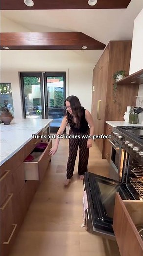 The perfect distance between a kitchen counter and an island?