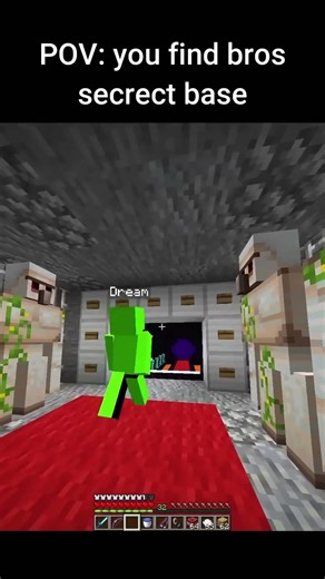 Dream Secret base 😱🛑#minecraft #minecraftshorts #memes