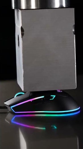 Computer Mouse vs press #HydraulicPress #SlowMo #SatisfyingVideo #ForYou #Shorts