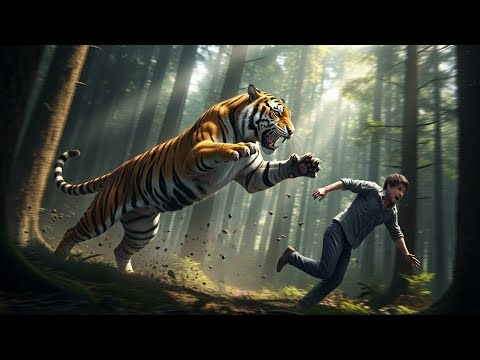 Wild Tiger Attacks Humans – Terrifying Close-Up