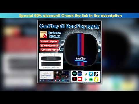 MMB Android 130 CarPlay Ai Box For BMW CarPlay Tv Box QCM6125 8 Cores 8128GB 4GLTE Car Accessories