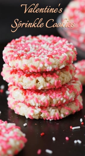 Let’s make Valentine’s Sprinkle Cookies This isn't just another dessert this is one of my all-time favorite recipes that I literally cannot live without. It’s incredibly soft, buttery, and honestly, it might just be the best thing I've ever baked 👩‍🍳. Whether you're treating yourself or impressing guests, this recipe is a guaranteed winner every single time 🏆. One bite and you'll understand why I'm obsessed. Comment “ VALENTINE ” for the full recipe, and I’ll send the link straight to your DM