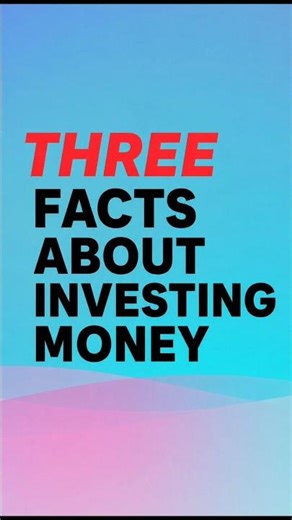 3 facts about investing money #shorts