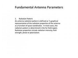 Fundamental Antenna Parameters - SlideServe