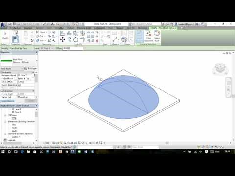 Revit 2016 Create Dome Roof by face