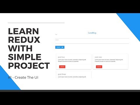 Redux Tutorial With Simple Project - #1 Create The UI