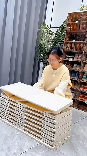 185K views · 798 reactions | Installation Free Shoe Box Package Storage #foryou #gadget #foryoupage #fyp #gadgets #amazonfinds #shop #onlineshop | Beautiful Artworks | Facebook
