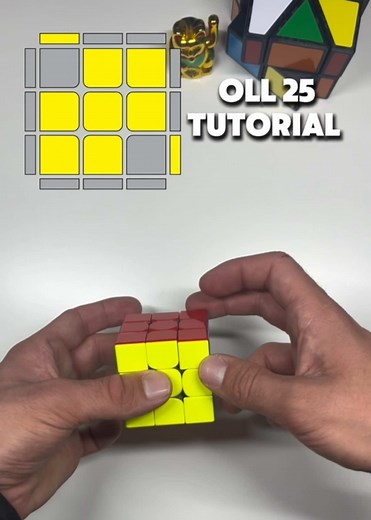 OLL 25 Algorithm Tutorial — Fast OLL 25 for Rubik's Cube