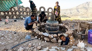 4.2K views · 85 reactions | Building a Cement pond by Nomadic family. | Village Cooking | Facebook