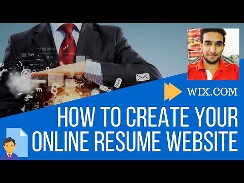 How To Create your Online Resume Website | Wix Tutorial | Free
