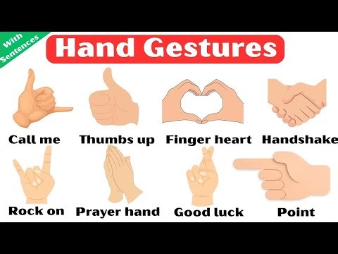 Hand Gestures | Common Hand Gestures Everyone Should Know | Easy English Learning