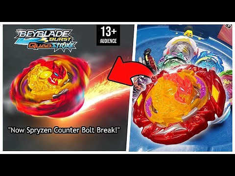 NEW SEASON 7 Bolt Spryzen S8 Beyblade Burst QuadStrike Marathon Battle (13+)