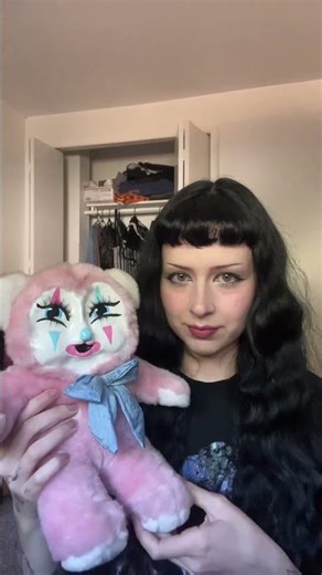 introducing my harlequin teddy bear i made — rushton doll inspired clown doll #clowncore #artshorts