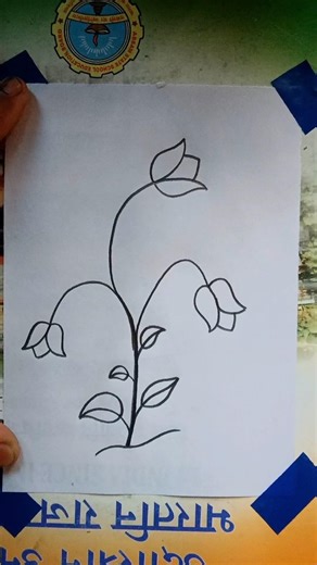 Easy Floral Drawing Trick 🌸 | Minimalist Art 2026 #floral #easydrawings #viralshorts#shorts