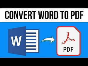 How to Convert Word Document to PDF | How to Word File to PDF Converter