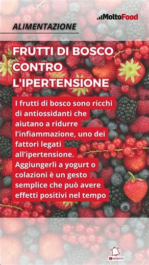 Frutti di bosco contro l'ipertensione