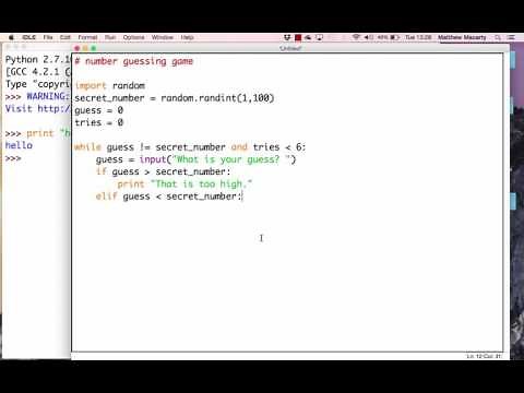 Make a computer game with Python | Teach Your Kids to Program | Number Guessing Game