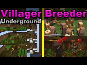 [Minecraft] Underground Villager Breeder (Out-dated)| Easy, Stackable, Unlimited Villager