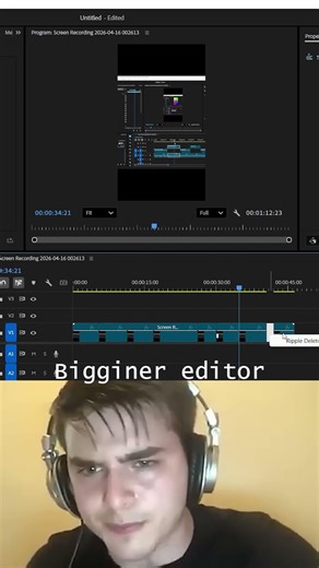 EASILY CLOSE gaps in PREMIER PRO #shorts #tutorial #editing#premierepro