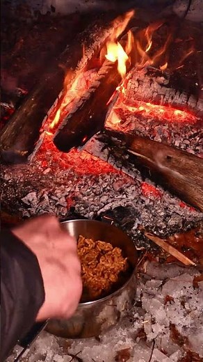 Hearty Camp Sausage #explore #food #outdoorcooking #camping #nature #adventure #campfire
