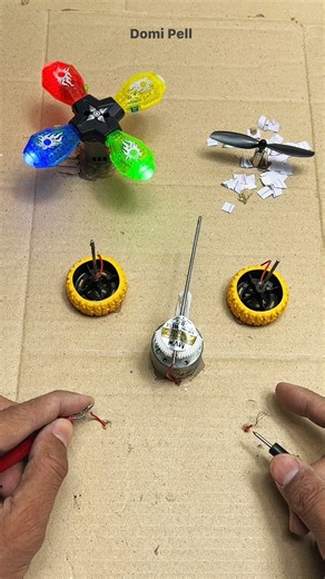dc motor switch machine led lights #experimnent #dcmotor #diy