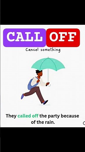 Meaning of Call Off #english #englishgrammar #englishspeaking