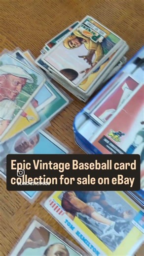 Epic Vintage Baseball card collection #sportscollectibles #ebayauction