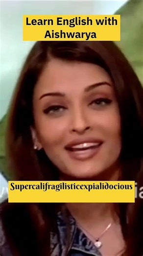 Learn English With Aishwarya Rai #learnenglish #english #aishwaryarai #bollywood #hollywood #shorts