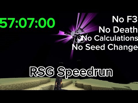 My First Speedrun with a Timer | Beating Minecraft in an Hour