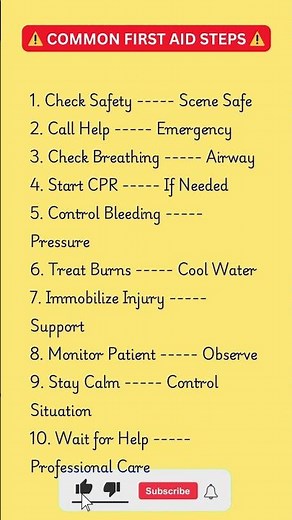 First Aid Basics 🚑⚠️ | Save Lives Fast 💡