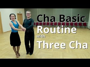 Basic Cha Cha Routine with 3 Cha and Open Hip Twist | Latin Dance