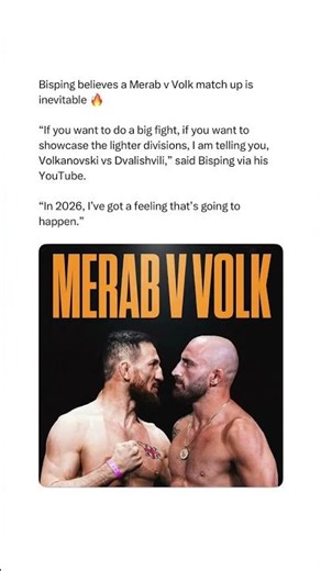 Bisping Predicts Merab vs Volk 🔥
