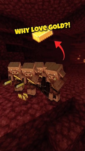 Why Do Piglins Love Gold So Much?🪙😳 #minecraft #shorts