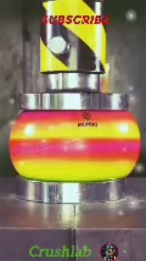 Hydraulic press VS ball😱😱 #firstshortvideo #asmrsounds #hydraulicpress