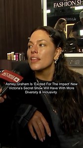 Model #AshleyGraham is "excited" for the impact of the new #VictoriasSecret show! | Access