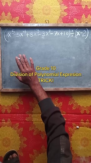#Polynomial Expression division trick#Grade 10#Mr. End Math