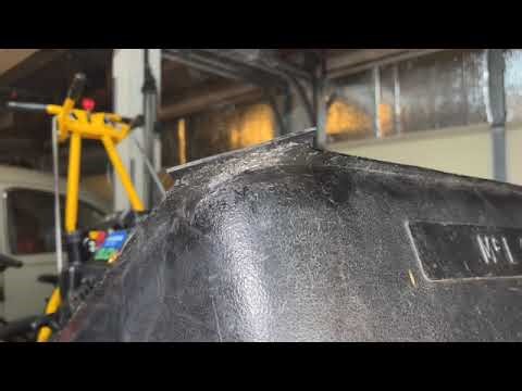 Repair - Plastic Welding the corner of a Mclane Grass Catcher