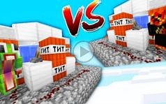prestonplayz VS unspeakablegaming - 1V1 我的世界 TNT的战争！