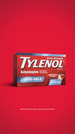 Don't let aches and pains slow you down! Get relief fast with NEW TYLENOL® Extra Strength Liquid Gels 🌊 | TYLENOL