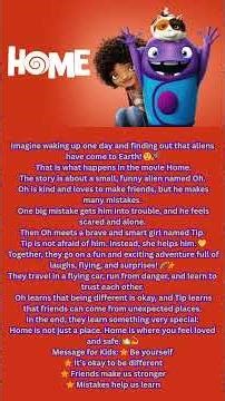 Home Movie Story | A Fun Alien Adventure & Friendship | Bedtime Story for Kids