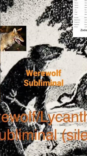 Werewolf/Lycanthropy Subliminal(silent)