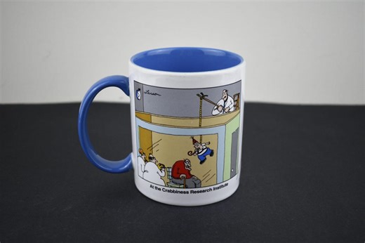 Vintage the Far Side the Crabbiness Research Institute Mug - Gary Larson Comics Coffee Cup 1998 *please Read Description* - Etsy