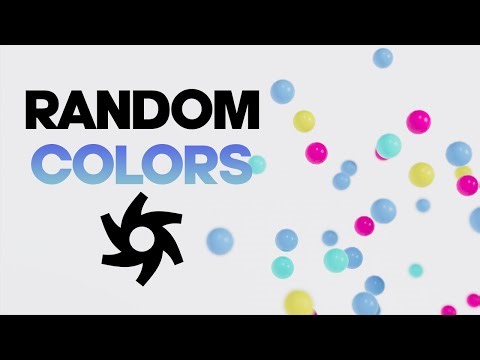 How to Create Random Colors in Octane Blender