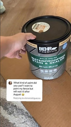 My fence is Behr Waterproof Stain & Sealer in CEDAR🏠Take a screenshot at the end to show at HD!