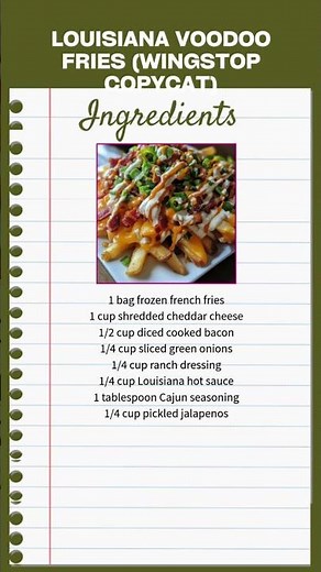 Louisiana Voodoo Fries (Wingstop Copycat)