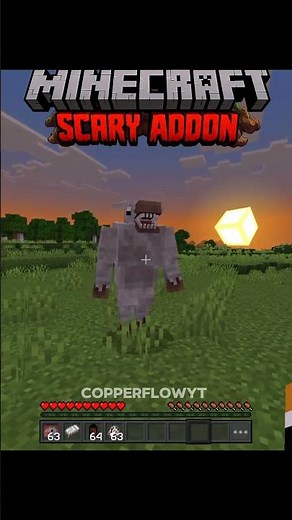 Minecraft scary addon for Bedrock edition 🤯 part 12
