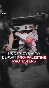 18K views · 512 reactions | In a move that directly challenges free speech, which is supposed to be protected under the US Constitution, the US government is rolling out an AI system designed to track and revoke the visas of pro-Palestinian students who took part in protests across the country since October 2023. Here’s what we know. | TRT World | Facebook